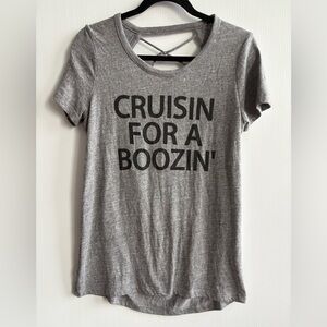 M CHASER Graphic T-shirt/ Open Back